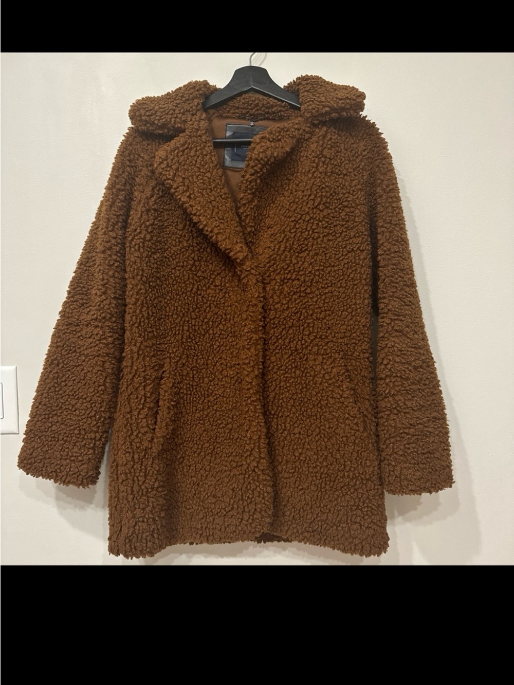 Lucky Brand Women's Teddy Coat in Chestnut Brown